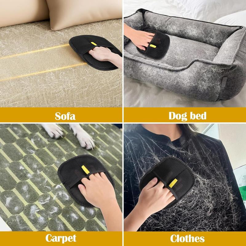 Reusable Pet Hair Remover Gloves for Cats and Dogs, Reusable Cat and Dog Hair Remover, Suitable for Sofas, Furniture, Carpets, Car Seats, Curtains