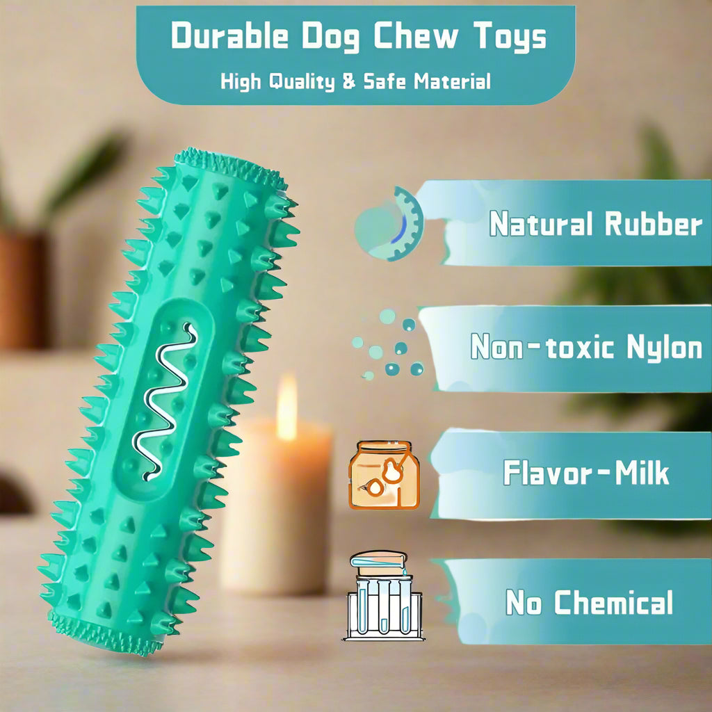 Vet-Approved Dental Chew Stick - 3-In-1 Cooling Toothbrush Toy for Small/Medium Dogs, Summer Teeth Cleaning & Gum Massage